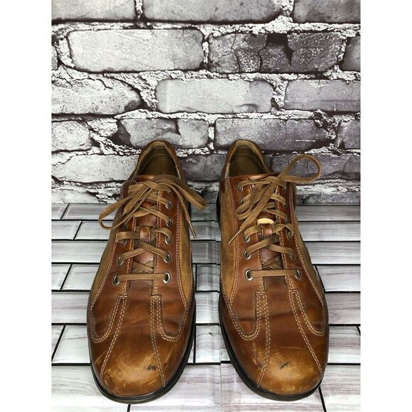 Rockport Powered by DMX Brown Leather Bicycle Toe Shoes Men’s Sz 11.5M US/45EU - Picture 4 of 16